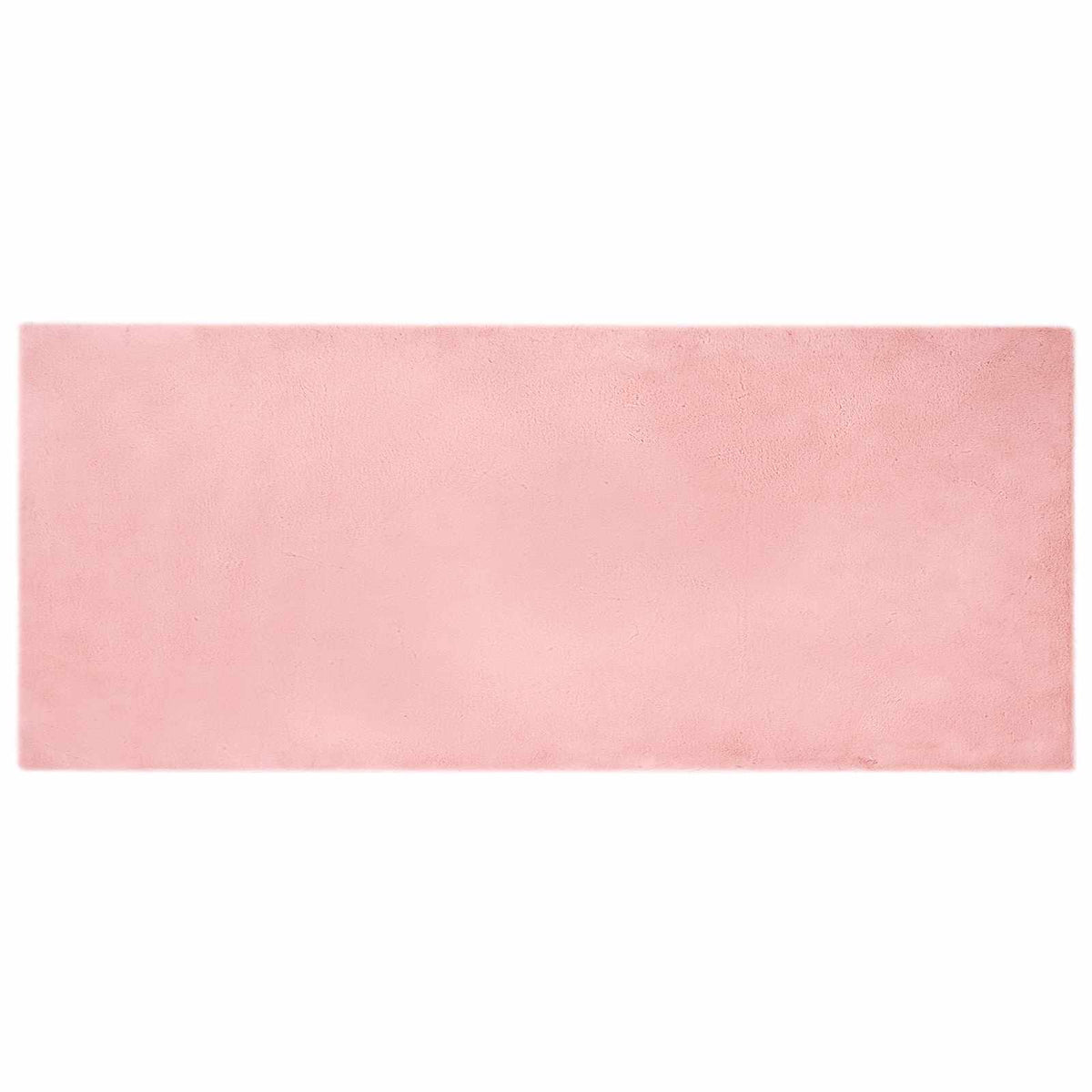 Anti-Slip Faux Rabbit Fur Rug OLITE Polyester Pink 80 x 200 cm