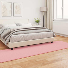 vidaXL Anti-Slip Faux Rabbit Fur Rug OLITE Pink 80 x 250 cm Polyester 4