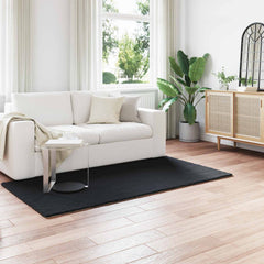 vidaXL Anti-Slip Faux Rabbit Fur Rug OLITE Black 100 x 200 cm 1