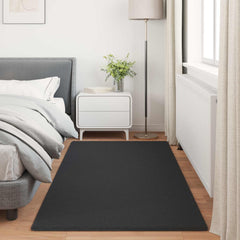 vidaXL Anti-Slip Faux Rabbit Fur Rug OLITE Black 100 x 200 cm 4