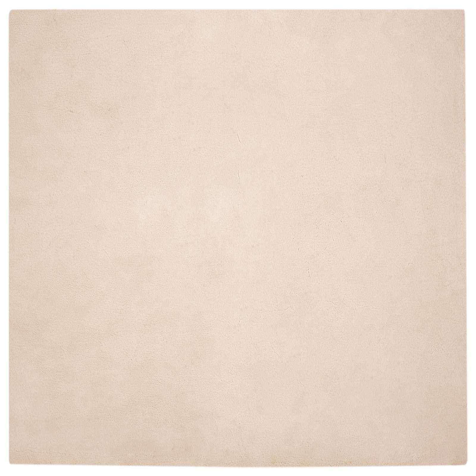 vidaXL Anti-Slip Faux Rabbit Fur Rug OLITE Taupe 200 x 200 cm 2