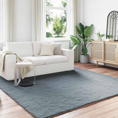 vidaXL Anti-Slip Faux Rabbit Fur Rug OLITE Anthracite 200 x 200 cm 1