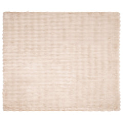Anti-Slip Faux Rabbit Fur Blanket OLITE Beige