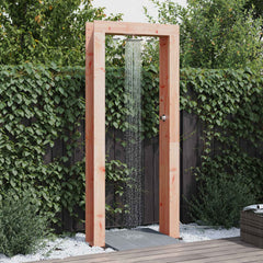 Outdoor Shower 226 cm Solid Pine Wood and Stainless Steel Natural douglas