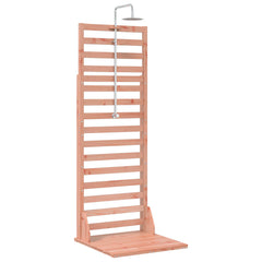 Outdoor Shower 225 cm Solid Pine Wood and Stainless Steel Natural douglas