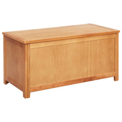 Storage Box Solid Oak Wood 90 x 45 x 45 cm