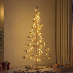 vidaXL Wooden Christmas Tree KOTKA 180 cm Bamboo and Solid Pine Wood 1