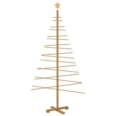 Wooden Christmas Tree KOTKA Bamboo and Solid Pine Wood Brown 180 cm
