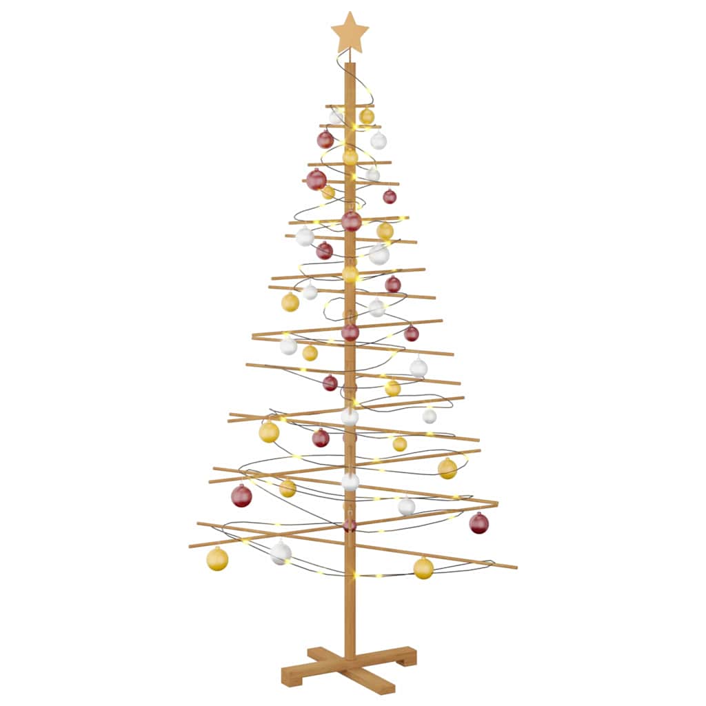 vidaXL Wooden Christmas Tree KOTKA 180 cm Bamboo and Solid Pine Wood 3