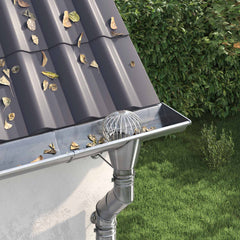vidaXL Gutter Leaf Guard 2 pcs Silver 200 mm Stainless Steel 1