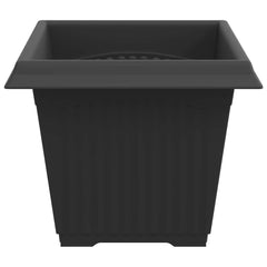 vidaXL Square Flower Pot 6 pcs Black 33 x 33 x 26 cm Plastic 6