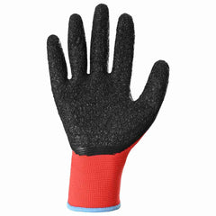 vidaXL Work Gloves 24 pcs Red and Black 9 / L Latex Coating 4