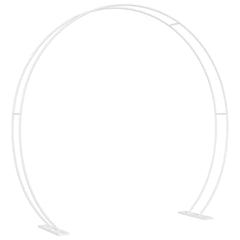 vidaXL Wedding Arch White 223 x 45 x 201 cm Steel 5