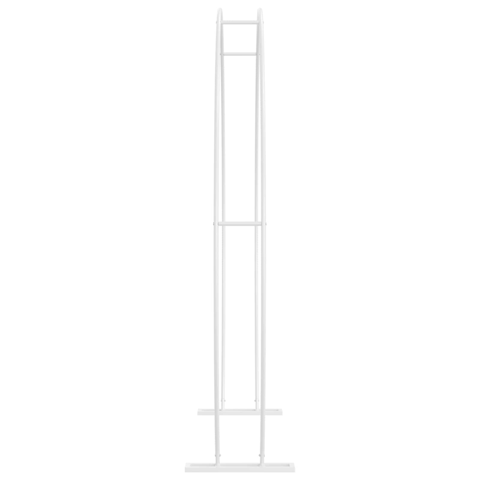 vidaXL Wedding Arch White 223 x 45 x 201 cm Steel 6