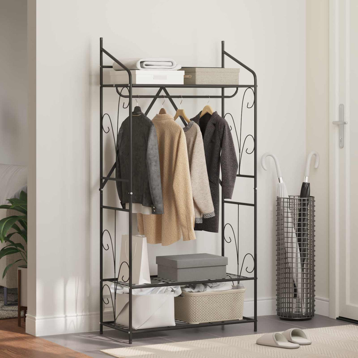 Open Wardrobe Plain 78 x 36 x 158 cm 1