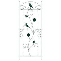 vidaXL Garden Fence 3 pcs Green 110 x 40 cm Steel 6