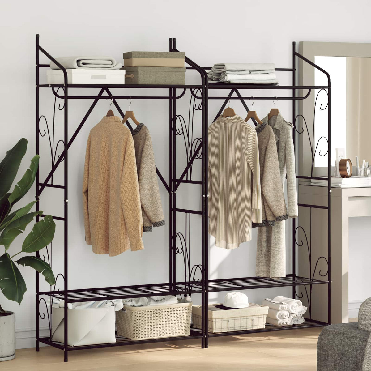 Open Wardrobe Plain 78 x 36 x 158 cm 2