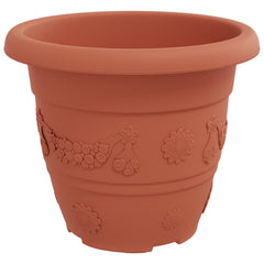 vidaXL Plant Pots 24 pcs Brick Red Ø 26 x 21.5 cm Plastic 6