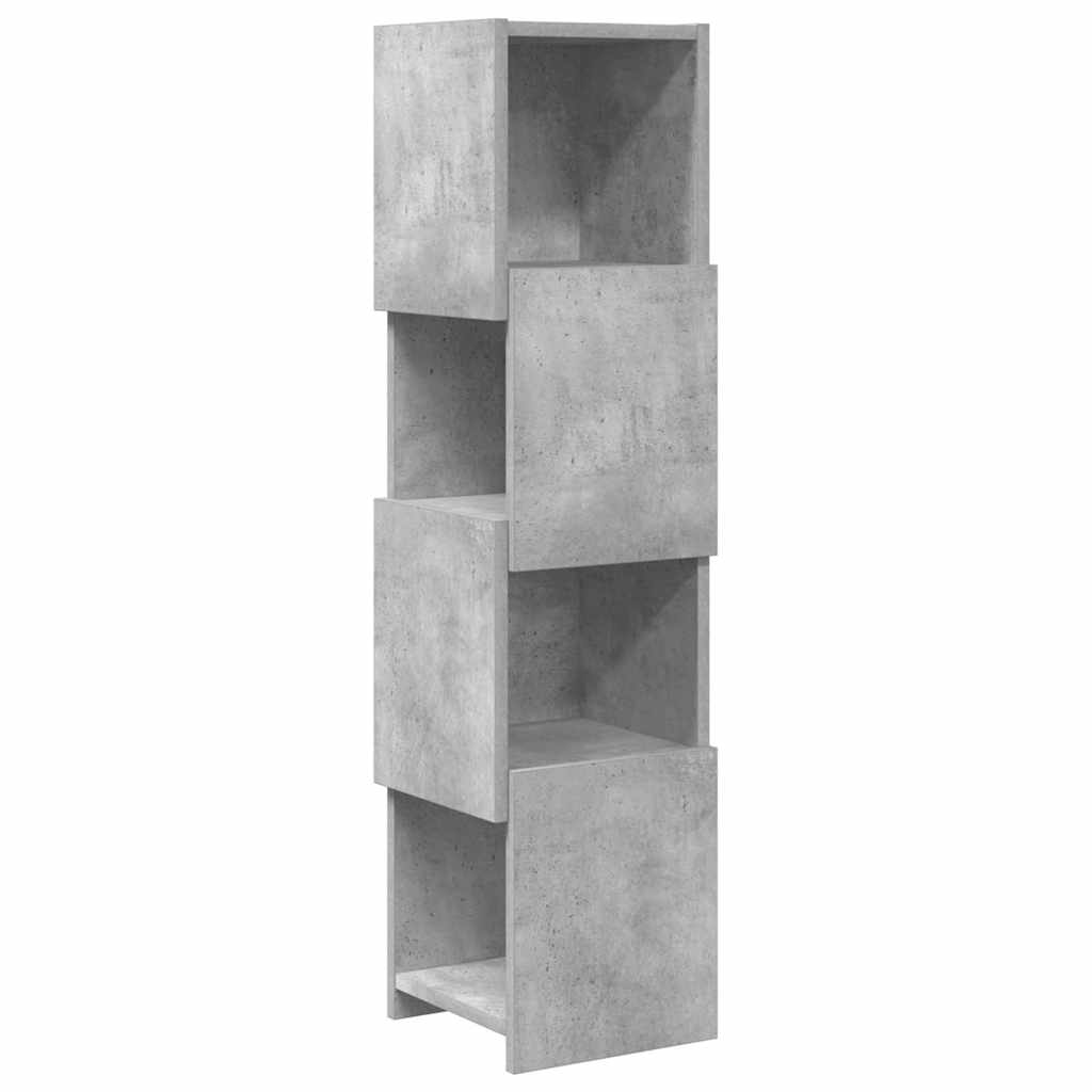 vidaXL Corner Cabinet 25.5x25x102cm Engineered Wood Concrete Grey 2