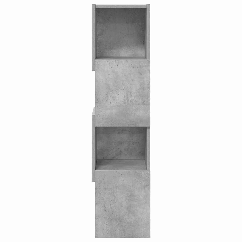 vidaXL Corner Cabinet 25.5x25x102cm Engineered Wood Concrete Grey 5