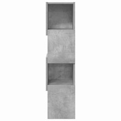 vidaXL Corner Cabinet 25.5x25x102cm Engineered Wood Concrete Grey 5