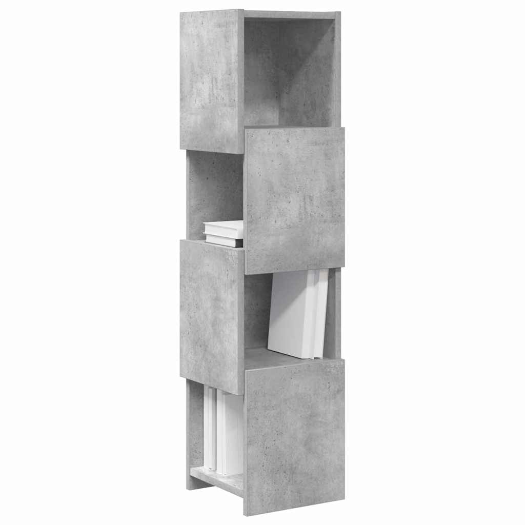 vidaXL Corner Cabinet 25.5x25x102cm Engineered Wood Concrete Grey 3