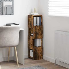 vidaXL Corner Cabinet 25.5x25x102cm Engineered Wood Smoked Oak 4