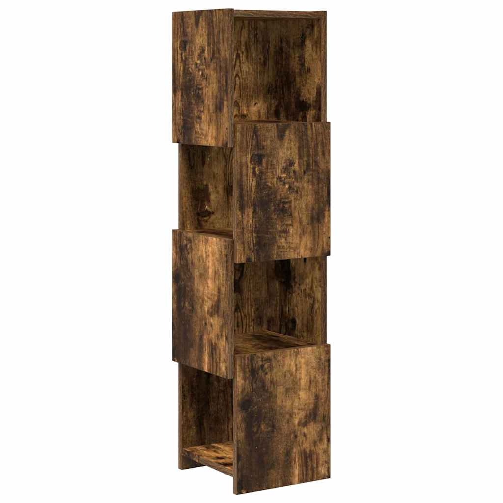vidaXL Corner Cabinet 25.5x25x102cm Engineered Wood Smoked Oak 2