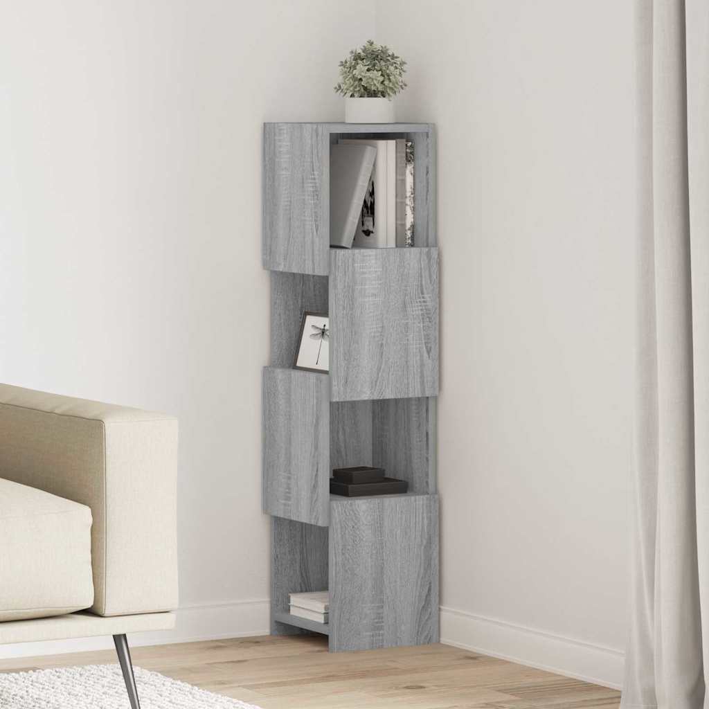 vidaXL Corner Cabinet 25.5x25x102cm Engineered Wood Grey Sonoma 1