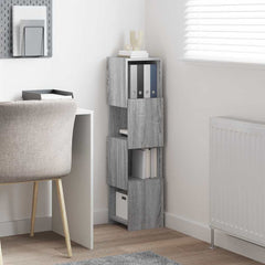 vidaXL Corner Cabinet 25.5x25x102cm Engineered Wood Grey Sonoma 4