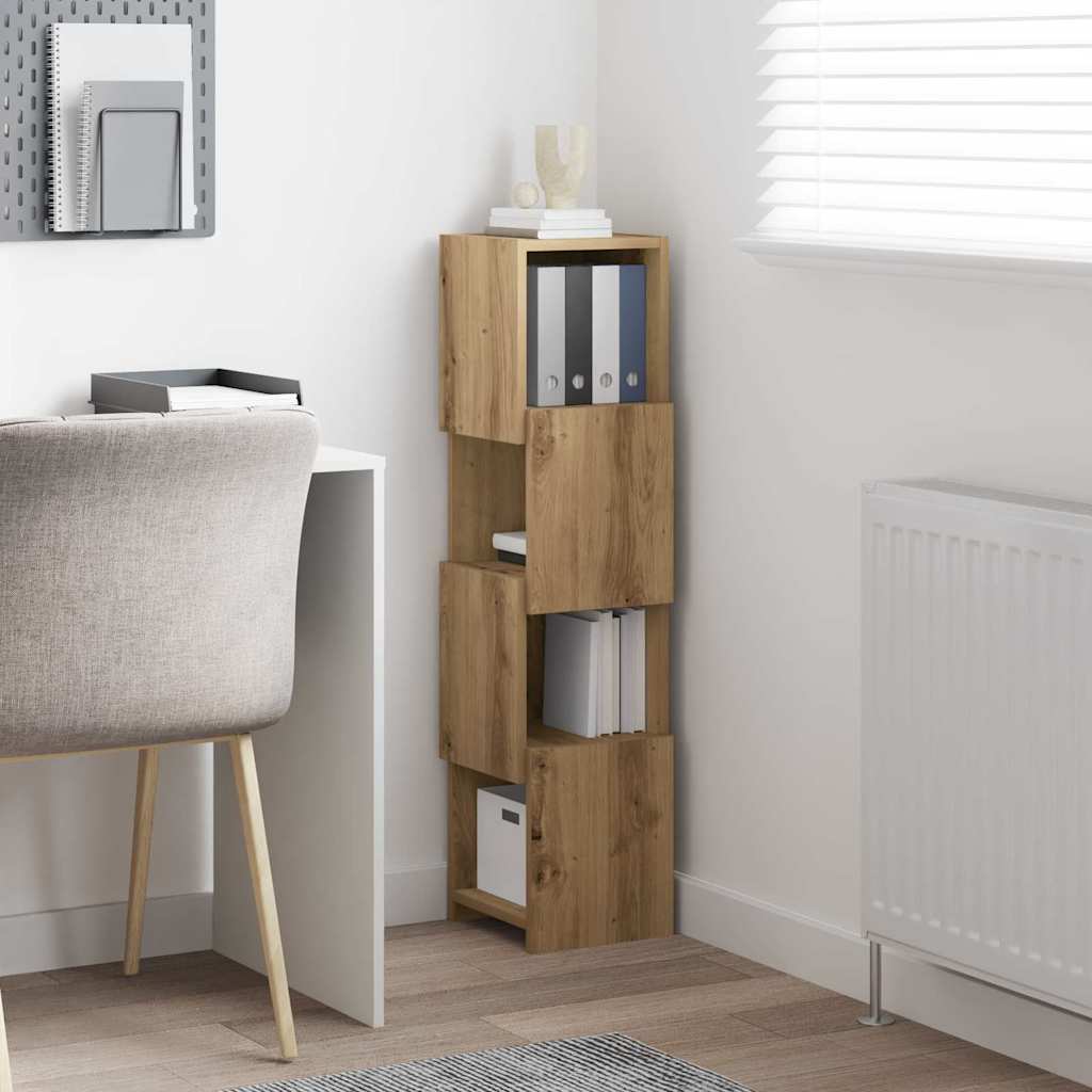 vidaXL Corner Cabinet 25.5x25x102cm Engineered Wood Artisan Oak 4