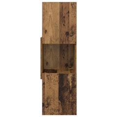 vidaXL Corner Cabinet 30.5x30x95cm Engineered Wood Old Wood 5