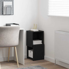 vidaXL Corner Cabinet 30.5x30x65cm Engineered Wood Black Oak 4