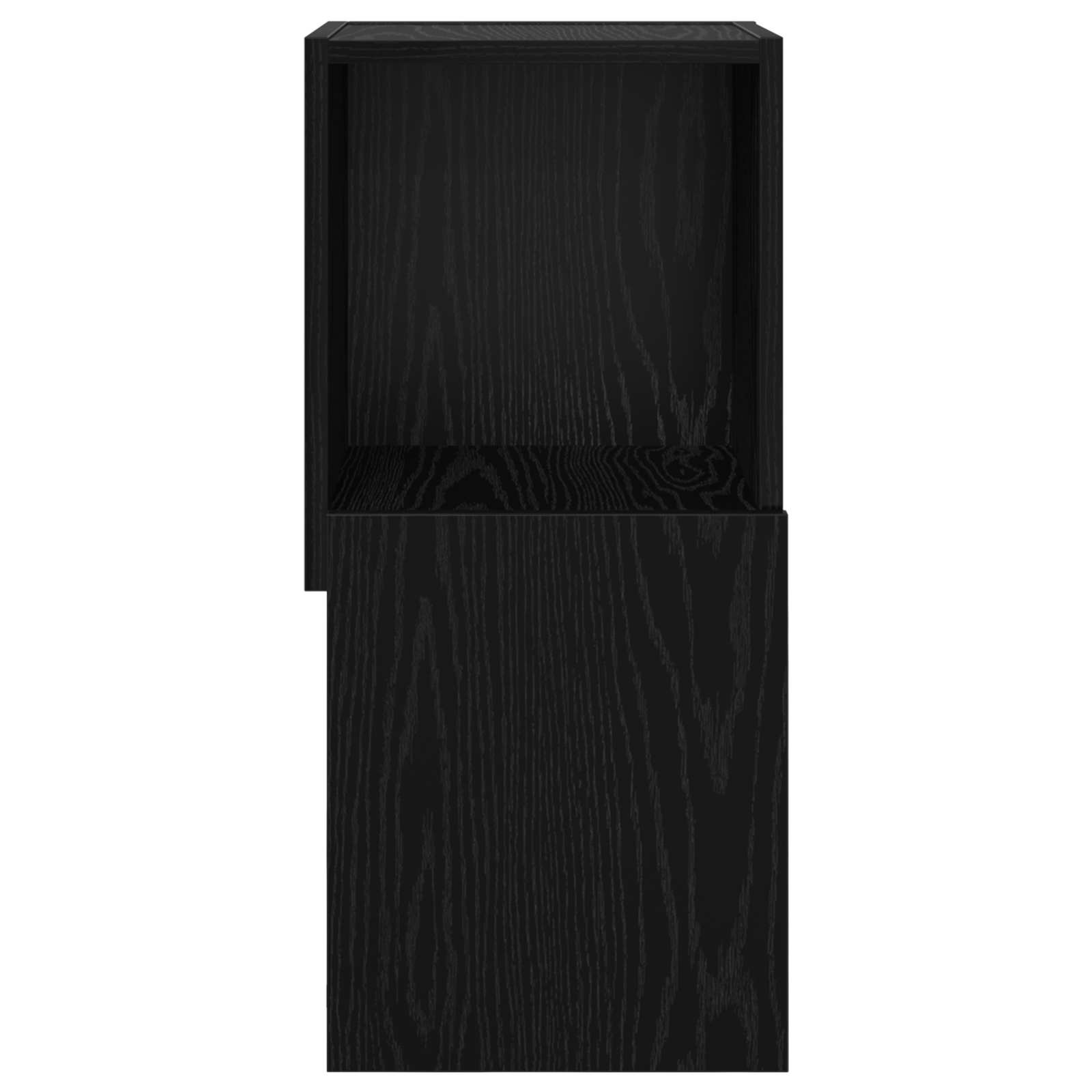 vidaXL Corner Cabinet 30.5x30x65cm Engineered Wood Black Oak 5