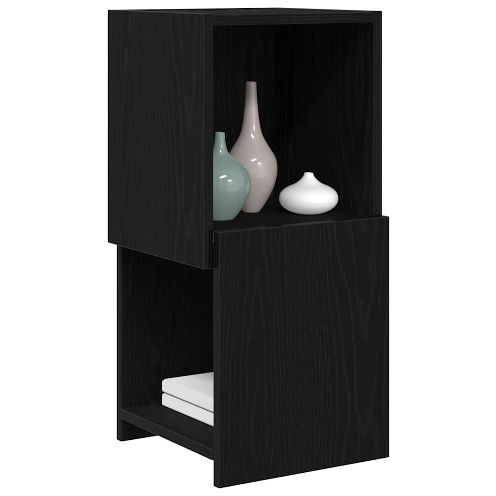 vidaXL Corner Cabinet 30.5x30x65cm Engineered Wood Black Oak 3