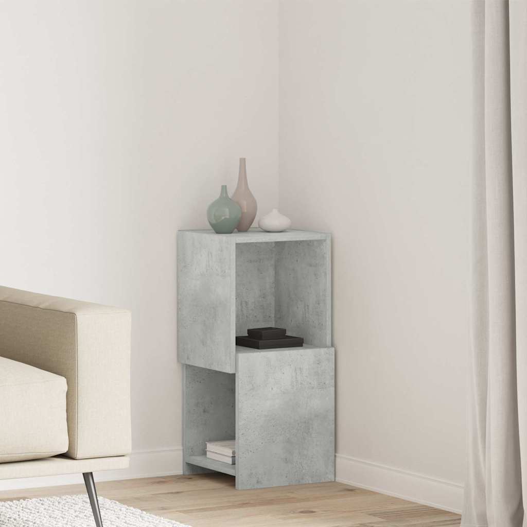 vidaXL Corner Cabinet 30.5x30x65cm Engineered Wood Concrete Grey 1