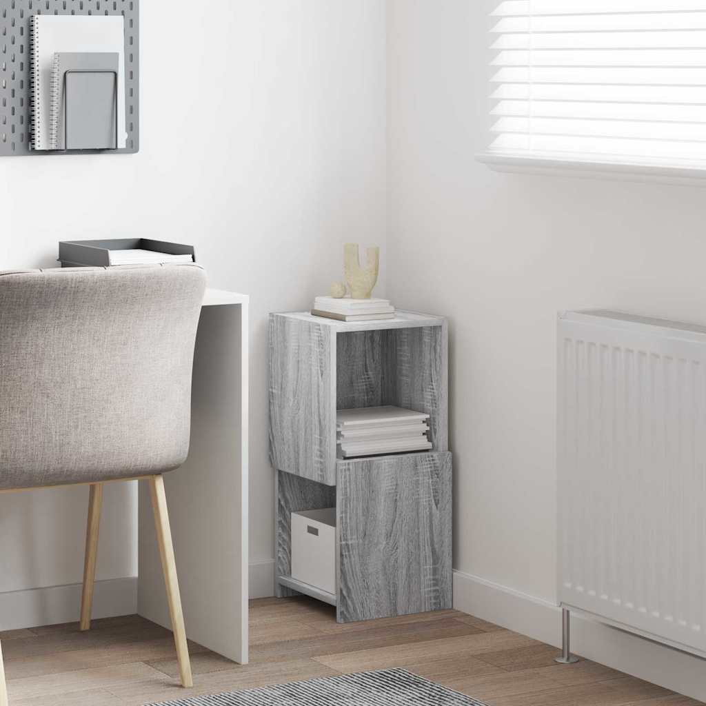 vidaXL Corner Cabinet 30.5x30x65cm Engineered Wood Grey Sonoma 4