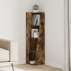 vidaXL Corner Cabinet 27.5x27x102cm Engineered Wood Smoked Oak 1