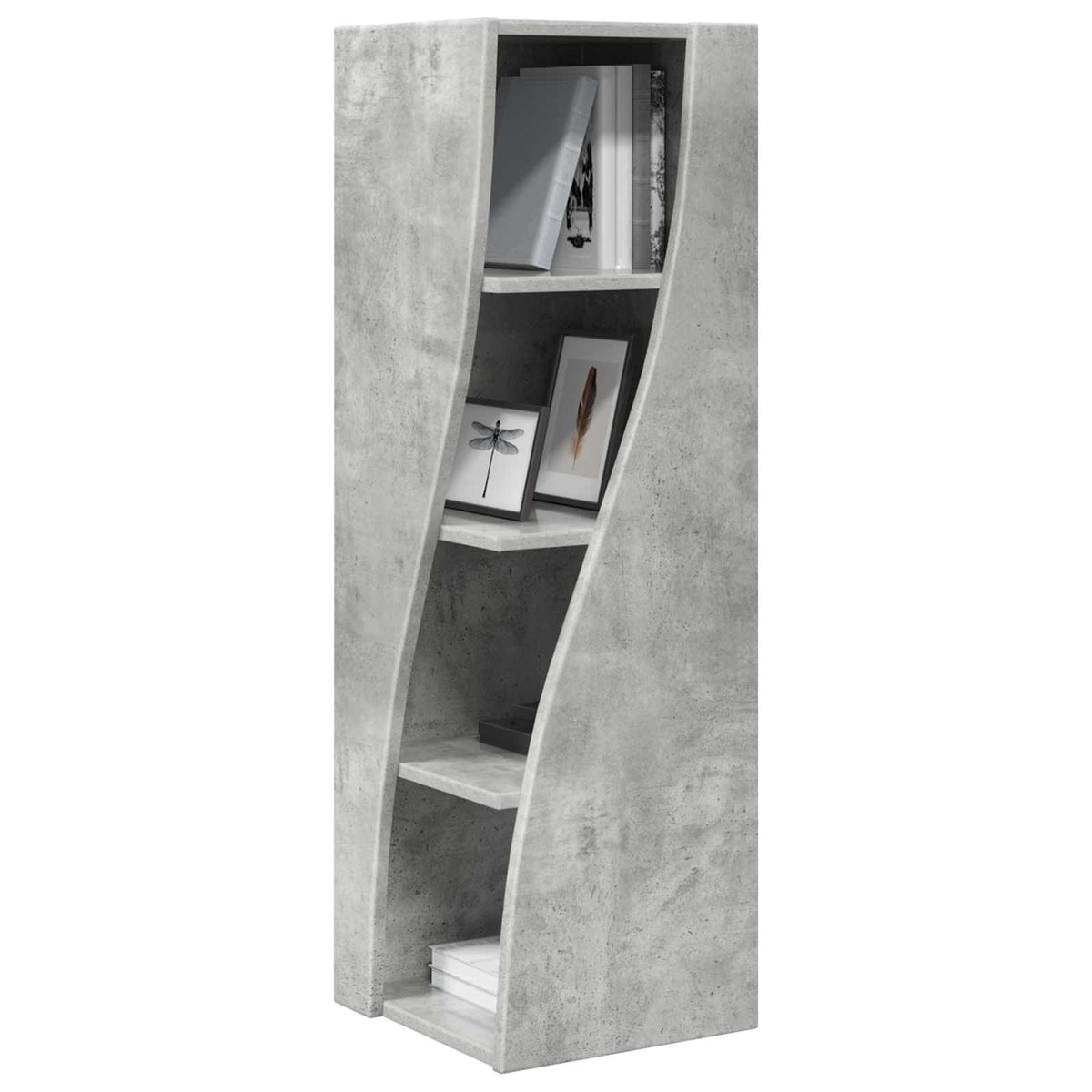 Corner Cabinet Engineered Wood Concrete Grey, image 3