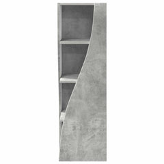 Corner Cabinet Engineered Wood Concrete Grey, image 6