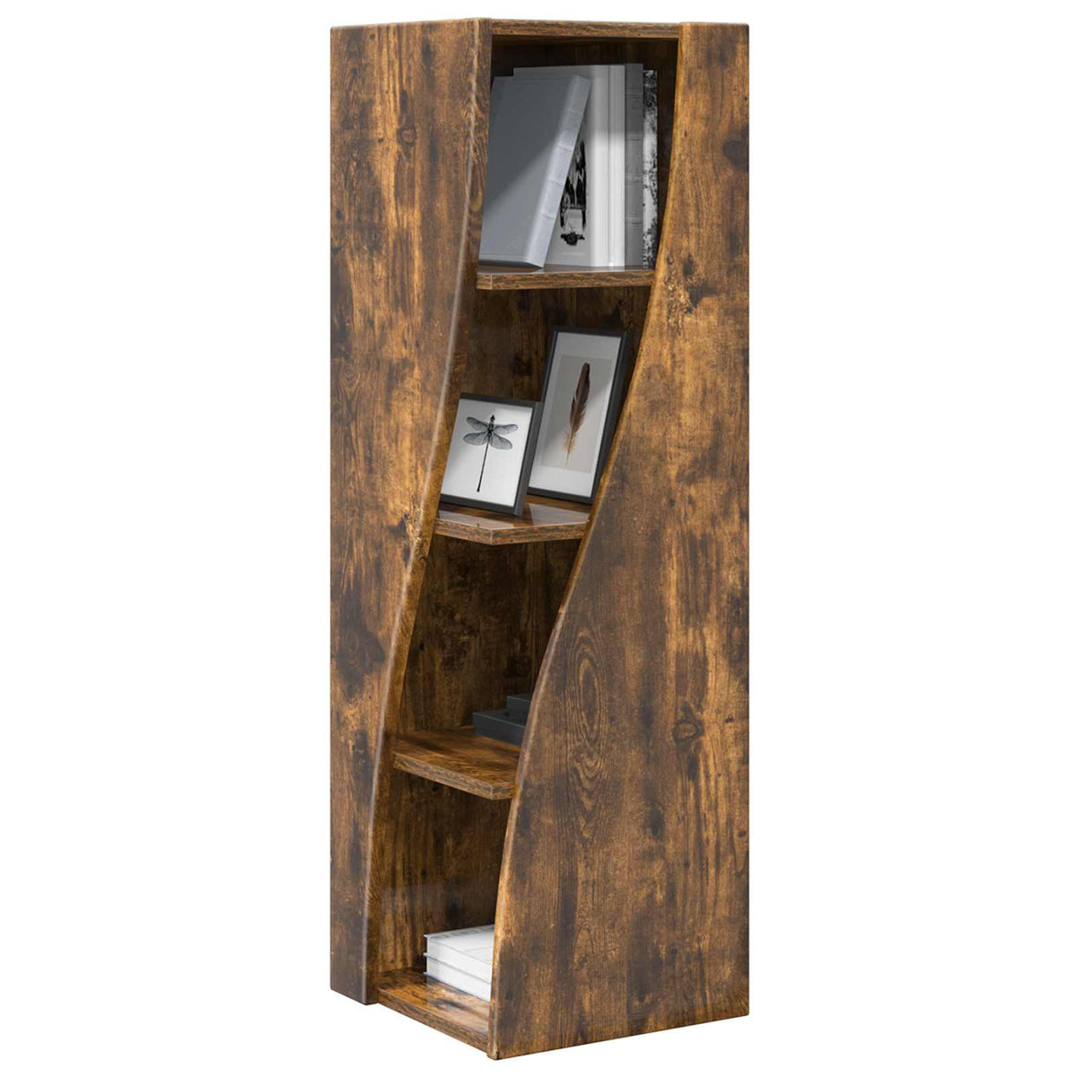 Corner Cabinet Engineered Wood Smoked Oak, image 3