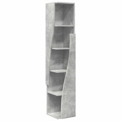 vidaXL Corner Cabinet 27.5x27x140cm Engineered Wood Concrete Grey 2