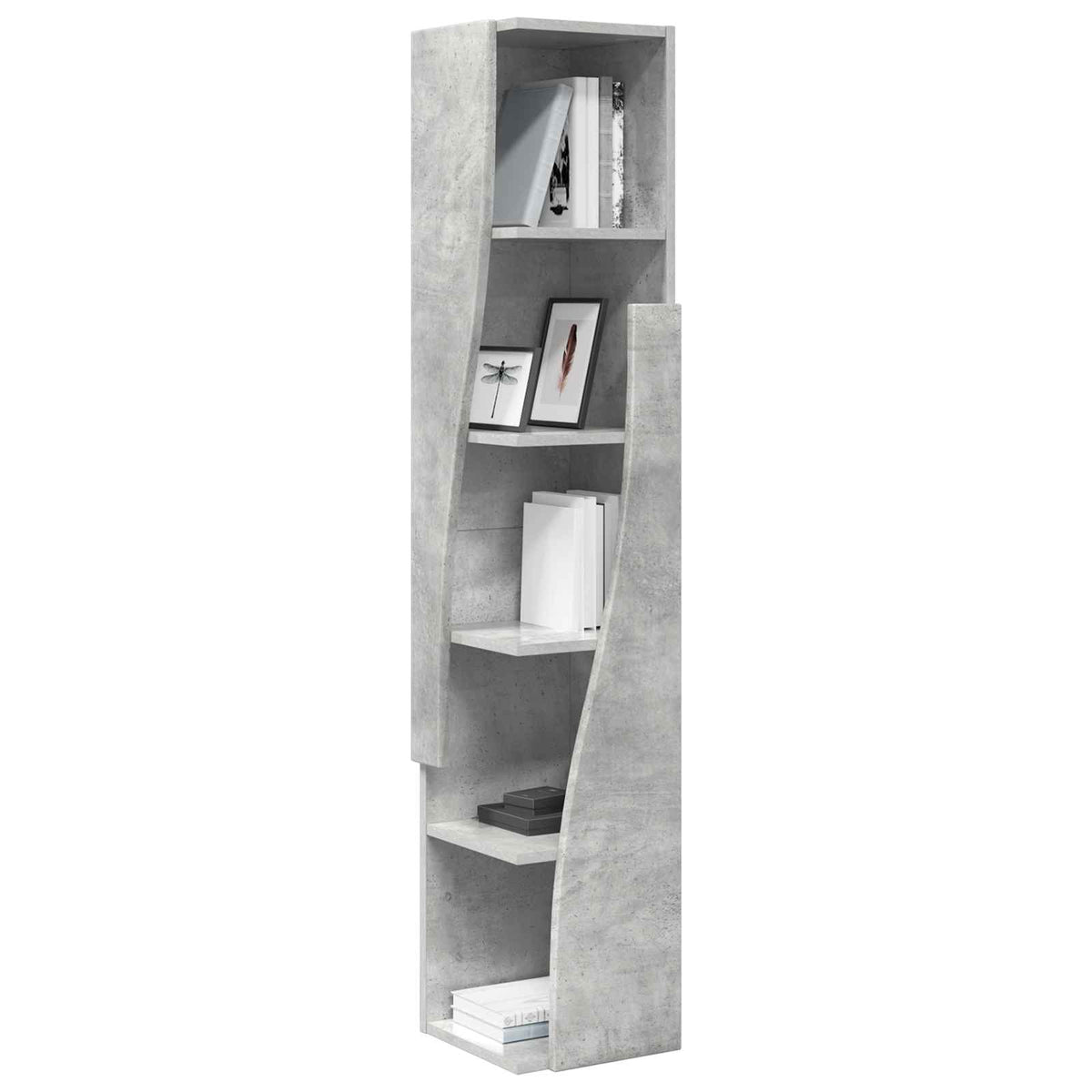 Corner Cabinet Engineered Wood Width 27.5 cm Concrete grey 140 cm