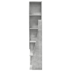 vidaXL Corner Cabinet 27.5x27x140cm Engineered Wood Concrete Grey 6