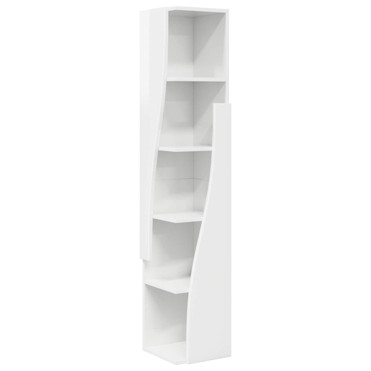 Corner Cabinet Engineered Wood Width 27.5 cm High gloss white 140 cm