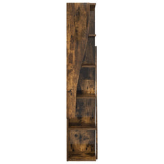 vidaXL Corner Cabinet 27.5x27x140cm Engineered Wood Smoked Oak 5