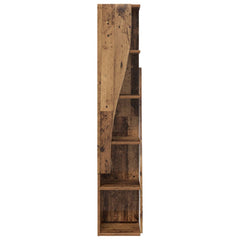 vidaXL Corner Cabinet 27.5x27x140cm Engineered Wood Old Wood 5