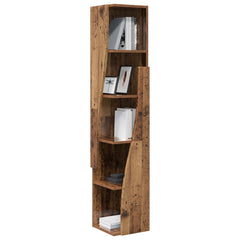 Corner Cabinet Engineered Wood Width 27.5 cm Old wood 140 cm