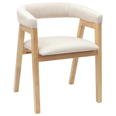 vidaXL Dining Chairs 2 pcs Solid Rubber Wood Natural 54 x 57 x 73 cm 4