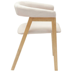 vidaXL Dining Chairs 2 pcs Solid Rubber Wood Natural 54 x 57 x 73 cm 6